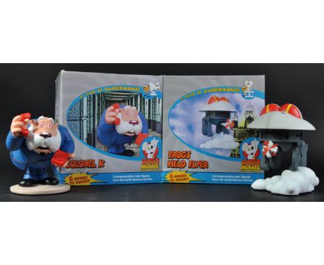 Danger Mouse - Concept 2 Creation - Frog's Head Flyer and Colonel K -&nbsp; a 25th Anniversary boxed commemorative resin figu