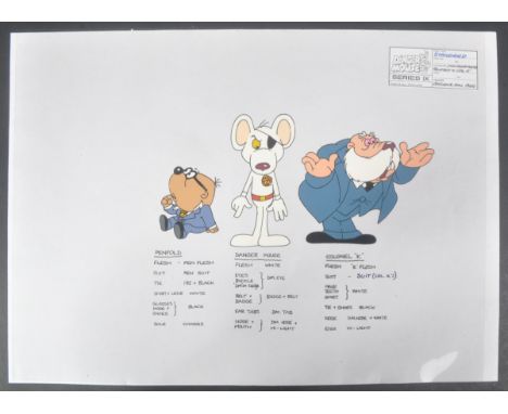Danger Mouse (1981) - Cosgrove Hall Films - an original production used large format 16x12" 'Standard' colour model sheet ani