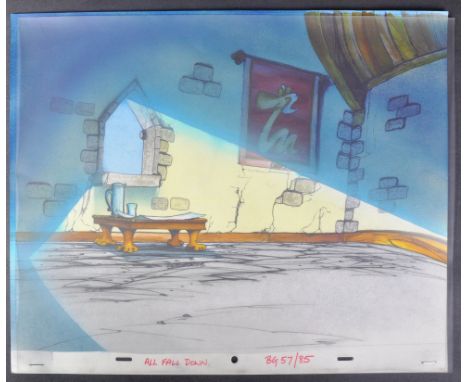 Danger Mouse (1981) - Cosgrove Hall Films - an original production used hand drawn &amp; coloured background sheet for the Se