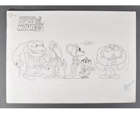 Danger Mouse (1981) - Cosgrove Hall Films - an original production used large format model sheets on A3 paper featuring Dange