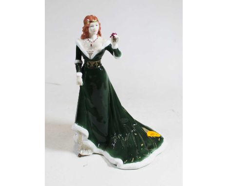 A Royal Worcester porcelain figure of The Rose of Camelot, height 25cmCondition report: Condition is good.