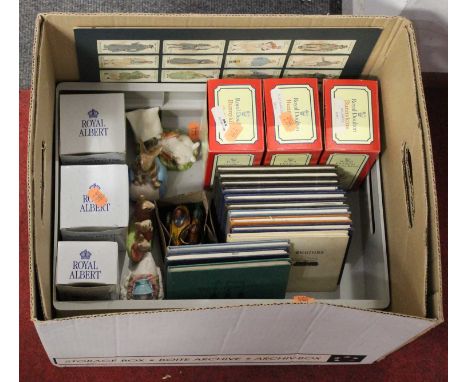 A collection of Royal Albert and Royal Doulton boxed Bunnikin figures, numerous Thomas the Tank engine short story volumes