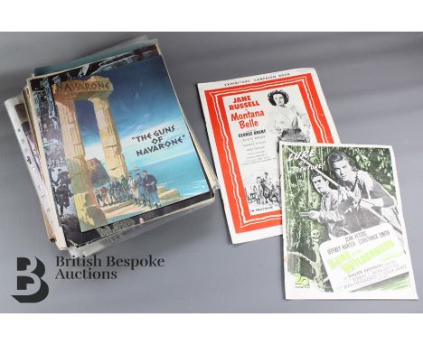 Approx. 40 original film brochures including Lure of the Wilderness, Montana Belle (Jane Russell), Gone With The Wind Jan 194