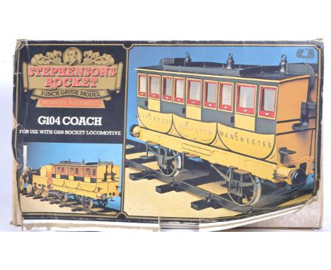 An original Hornby G scale / Garden scale model railway trainset locomotive coach / carriage No. G104 for use with G100 Steph