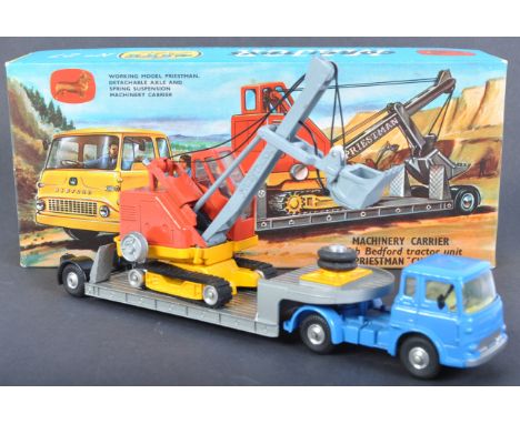 An original vintage Corgi Major Toys diecast gift set No. 27 ' Machinery Carrier with Bedford Tractor Unit and Priestman Cub 