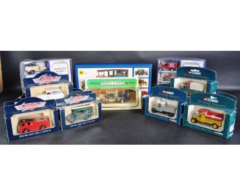 A collection of x5 Corgi Motoring Memories, x5 Vanguard Days Gone and x2 Oxford Diecast Limited Edition boxsets, and a Models