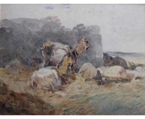FIVE ASSORTED WATERCOLOURS comprising `Sketch at Arkaba` by Leonard Annois (Australian), 15.5 x 22cm.; beached boats by Steph