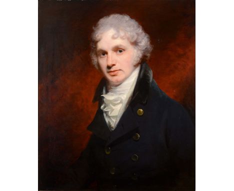 SIR WILLIAM BEECHEY (1753-1839) PORTRAIT OF CHARLES SMALL PYBUS (1766-1810) Quarter length, wearing a dark coat and white sto