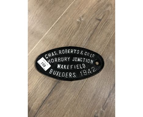 VINTAGE CAST IRON HORBURY JUNCTION SIGN