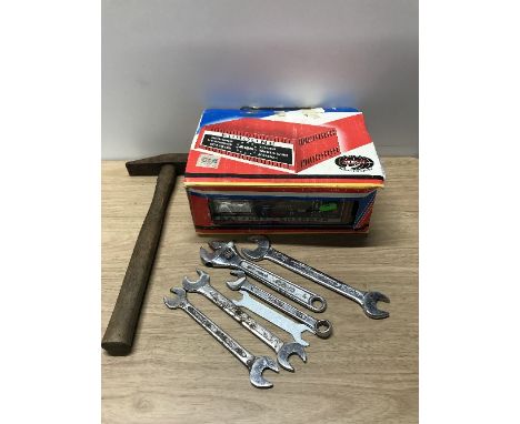 BOX WITH TOOLS & BATTERY CHARGER