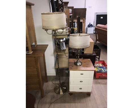MATCHING STANDARD LAMP & TABLE LAMP