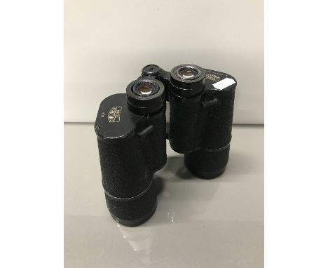 PAIR VINTAGE BINOCULARS CARL ZEISS 10 X 50 (RUBBERS MISSING