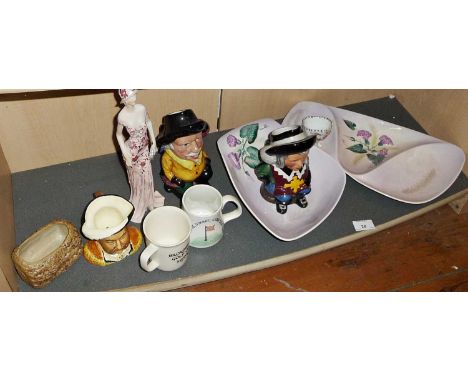Two Carltonware salad dishes, and other china
