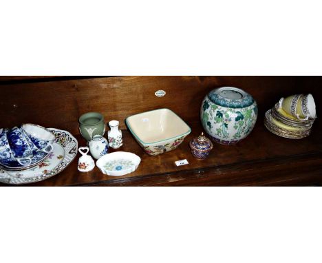 Assorted china (one shelf)