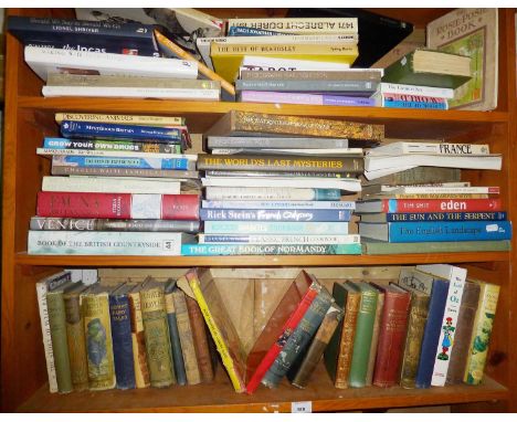Shelf of assorted books