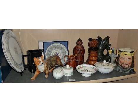 Assorted china including Wedgwood, Aynsley, Wade, Royal Worcester, etc