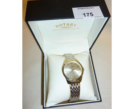 Vintage Gents Rotary wrist watch in case GBO3851/03 (13718) with stainless steel strap