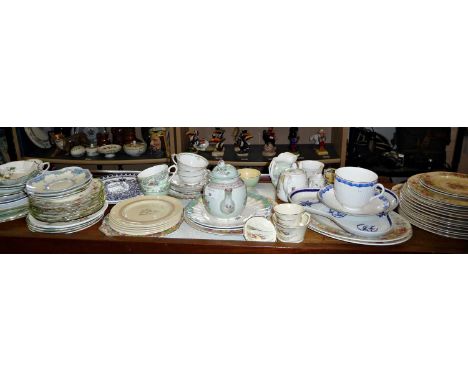 Large quantity of china plates etc., inc. Meakin, Adams, Grays "Sunbuff", Royal Doulton and Royal Worcester, etc.