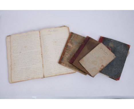 Rare group of late 18th / early 19th century handwritten recipe books relating to the Pickford family of Kingsterndale near B