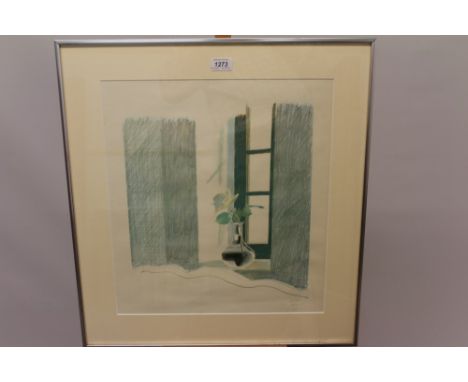 *David Hockney (b. 1937), lithograph - Le Nid du Duc, 1971, in glazed frame, 46.5cm x 41.5cm.Provenance:  The Sir John Gielgu