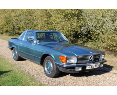 1985 Mercedes 280SL Convertible.  Registration no. C262YKV - only three owners from new and has been in the same family owner