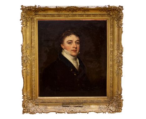 Early 19th century English School oil on canvas - portrait of Joseph Need Walker Of Eastwood And Calderstone Lancs.  Born 179