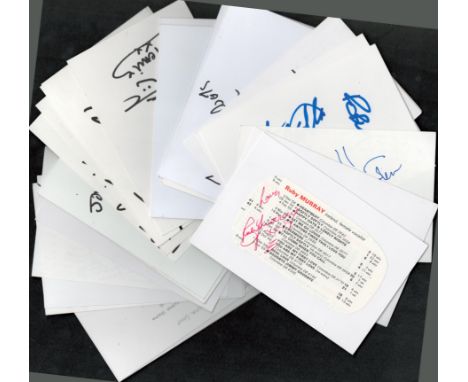 Signature card collection, may yield good value. Some good names such as  Ruby Murray, Mitch Murray CBE, Wendy Moten  and oth
