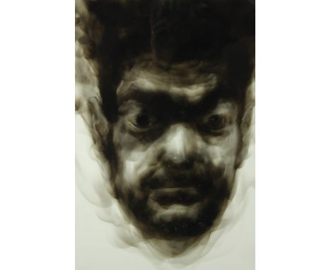 Print. A portrait. No signature but may be signed on the back. Framed and glazed. H.72 W.55 cm. 