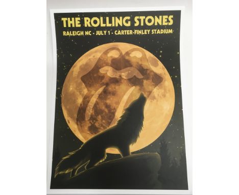 Five Rolling Stones posters from the Zip Code tour, two being limited edition examples (7).