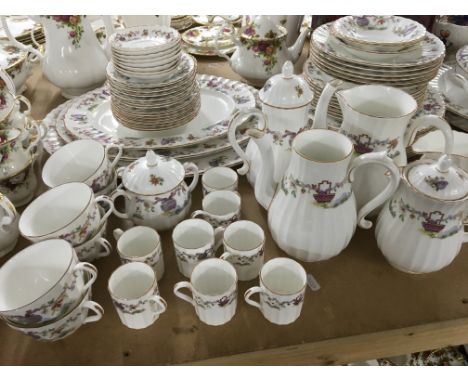 A royal Worcester Pekin coffee/ dinner service including, tureens meat plates jugs gravy boat .