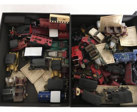 A box of loose Diecast vehicles including, Matchbox, Lledo, etc together with another box containing a large assortment of Li