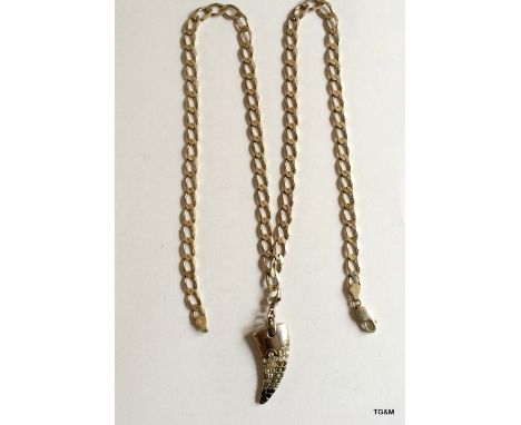 Silver Neck Chain & Claw