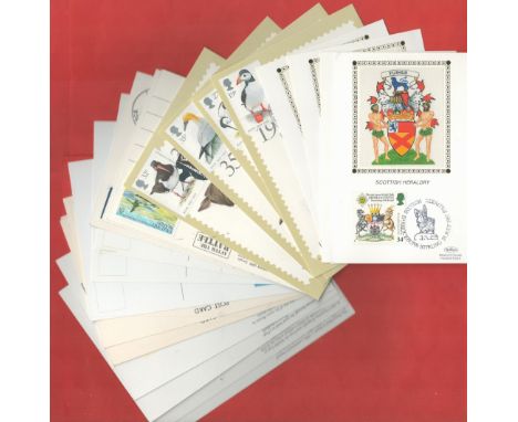 23 x First Day Postcards, plus 20 Mint unused Postcards, and 23 x PHQ Cards in sets including Signed by the Artist Butterflie