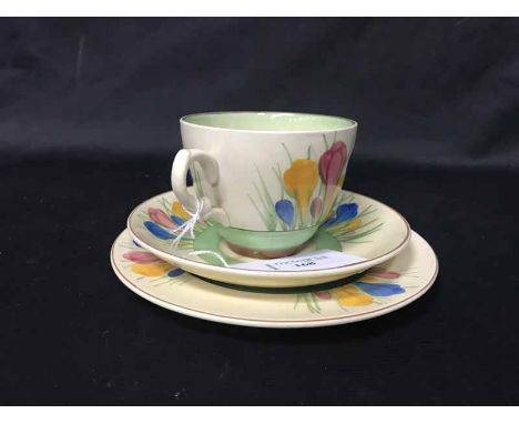 CLARICE CLIFF FOR ROYAL STAFFORDSHIRE TRIO IN 'SPRING CROCUS'