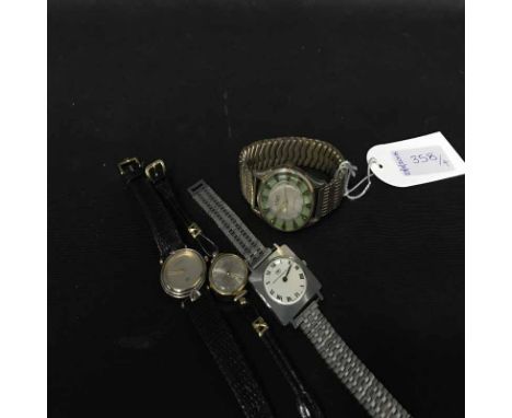 COLLECTION OF WRISTWATCHES including Rotary, Gucci, Fero 15 Jewels Antimagnetic and Watches of Switzerland (4)