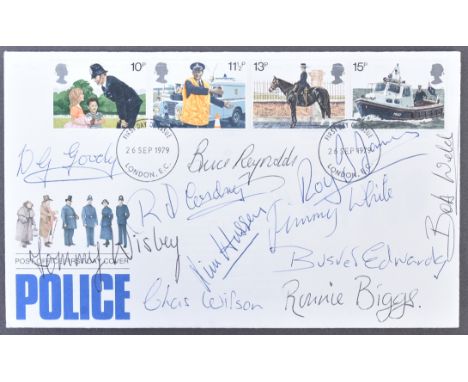 The Great Train Robbery - a 1979 Police First Day Cover / FDC signed by x11 members of the gang&nbsp; including; leader Bruce