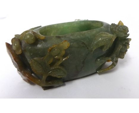 A Jade brush pot