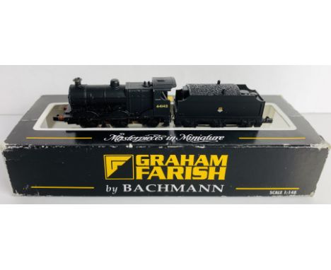 Graham Farish N Gauge 0-6-0 BR Black Loco No.44143 - Boxed. P&amp;P Group 1 (£14+VAT for the first lot and £1+VAT for subsequ