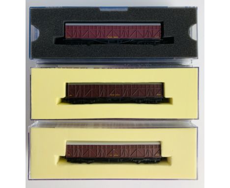 3x Dapol N Gauge 'Siphon H' BR Coaches - All Boxed. P&amp;P Group 1 (£14+VAT for the first lot and £1+VAT for subsequent lots