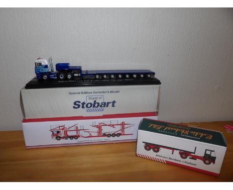 Atlas Collection 1.76 x 2 Eddie Stobart Collection + 1 Oxford 1.76 Quinns Car Transporter. P&amp;P Group 2 (£18+VAT for the f