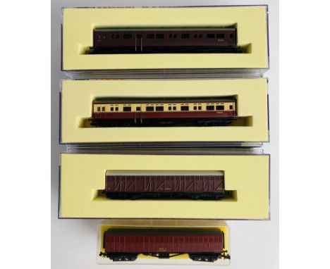 2x Dapol N Gauge Autocoach (Non Motorised) BR Maroon &amp; BR Crimson/Cream, 1x Dapol 'Siphon H' &amp; 1x Lima 'Siphon H' - A