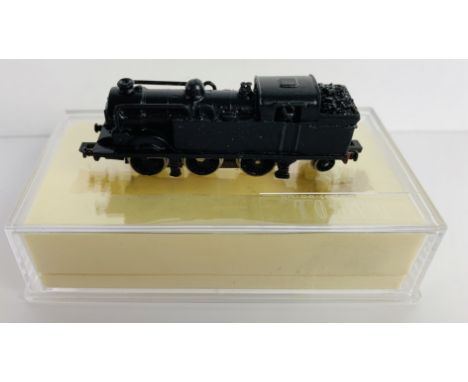 Graham Farish / Kit Built N Gauge 0-6-2 Steam Tank Loco - White Metal Kit Built Body Painted Plain Black Running on an Early 