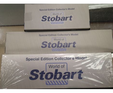 Atlas Collection 1.76 Scale x 3 Eddie Stobart Collection. P&amp;P Group 2 (£18+VAT for the first lot and £2+VAT for subsequen