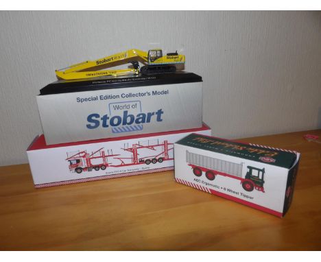 Atlas Collection 1.76 x 2 Eddie Stobart Collection + 1 Oxford 1.76 Quinns Car Transporter. P&amp;P Group 2 (£18+VAT for the f
