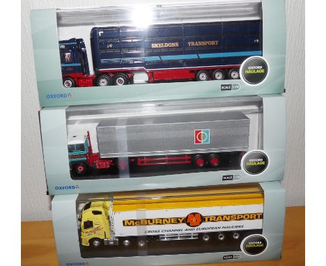 Oxford 1.76 x 3 McBurney Transport, Pollock DAF 3300, Skeldons Livestock. P&amp;P Group 2 (£18+VAT for the first lot and £2+V