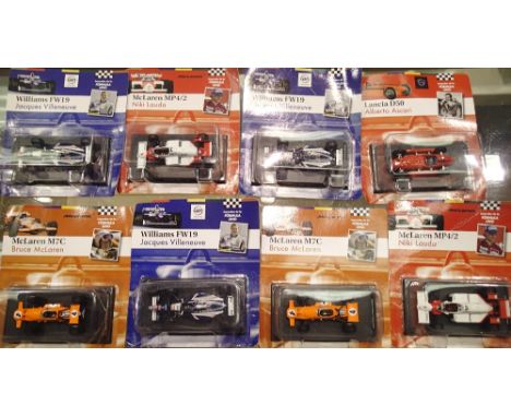 1.43 Scale x8 Bubble Carded Formula 1 Mixed Years Racing Cars. P&amp;P Group 1 (£14+VAT for the first lot and £1+VAT for subs