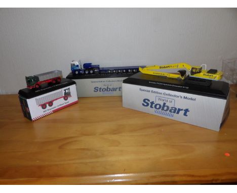 Atlas 1.76 Scale Eddie Stobart Collection x3. P&amp;P Group 2 (£18+VAT for the first lot and £2+VAT for subsequent lots) 