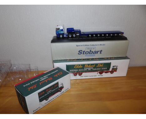 Atlas Collection 1.76 Scale x 3 Eddie Stobart Collection. P&amp;P Group 2 (£18+VAT for the first lot and £2+VAT for subsequen