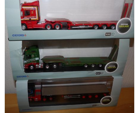 Oxford 1.76 x 3 Sandy Kydd, Cadzow, both Low Loaders, Ian Craig Scania Flatback Trailer.  P&amp;P Group 2 (£18+VAT for the fi