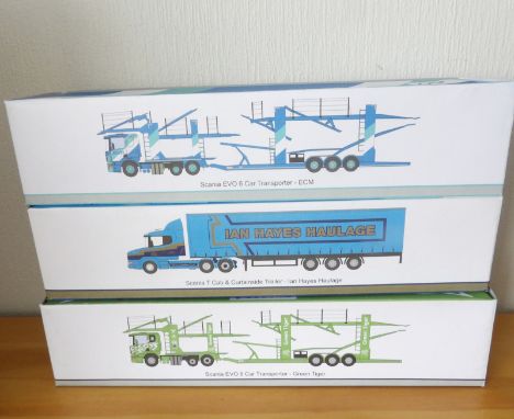 Oxford 1.76 x 3 Green Tiger Car Transporter, ECM Car Transporter, Ian Hayes Haulage. P&amp;P Group 2 (£18+VAT for the first l